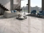 Ice White Marble Flooring, White Grey Marble Flooring