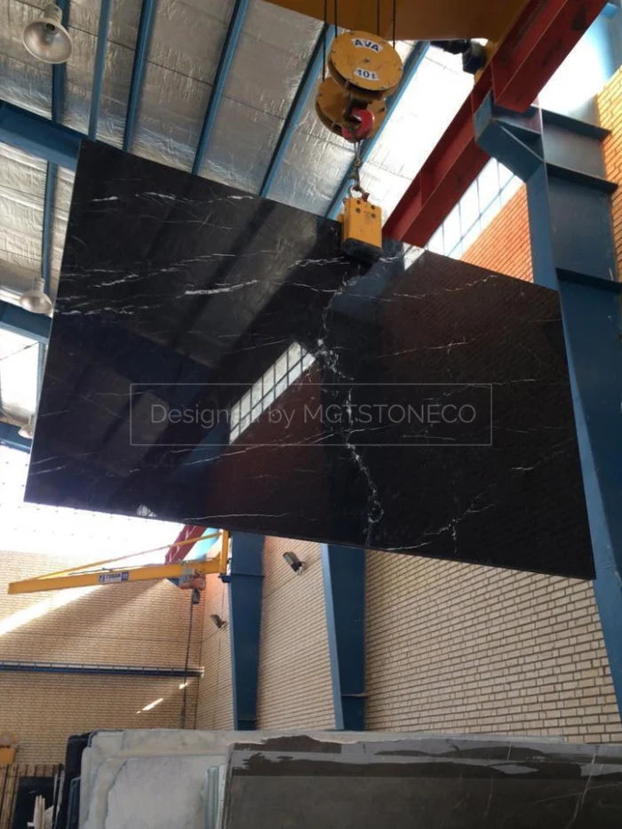 Persian Nero Marquina Marble Slab